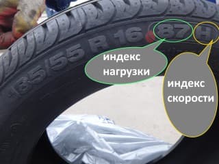 Расшифровка маркировки шин